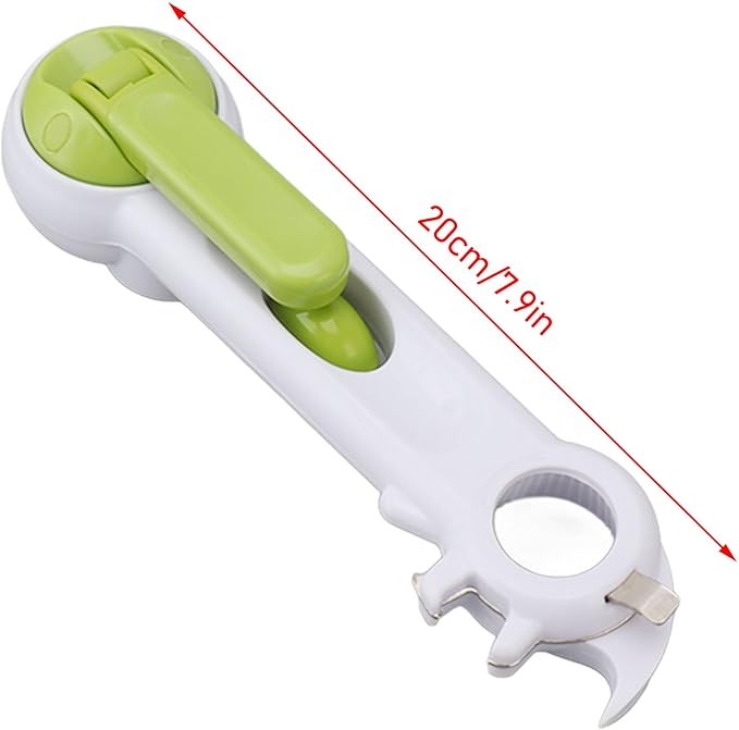 6 in 1 ABS Manual Multi Function Can Opener, Lightweight Portable Can Jar Opener for Drinks, Beer Bottles