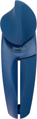 Starfrit MightiCan Can Opener - Safe - Holds Lid and Leaves No Sharp Edges on Lid - 3 Year Warranty - Comfort Grip - Heavy Duty Non-Slip Knob - Blue