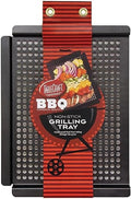 TableCraft BBQ Nonstick 16-Inch Grilling Tray, Small, Black