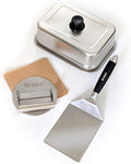 Smash Burger Press Kit, Stainless Steel Burger Press - Heavy Duty Grill Tools for Smashburgers, Flat Top Griddles, Cast Iron Pans, BBQ Accessories for Home Chefs (Dome Set)