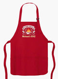 Personalized Medium Length Cooking & Grill Apron – Stand Back Design with Custom Text (1-2 Lines)