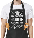 SANDJEST Funny Apron for Dad - Birthday Father’s Day Cooking Grilling Gifts for Mens