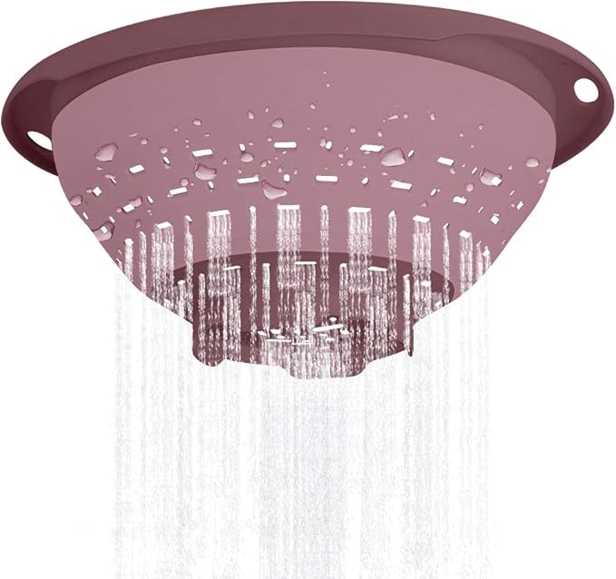 QiMH Collapsible Colander and Strainer, 5 Quart(1.25 gal) BPA Free & Dishwasher-safe Silicone Foldable Strainer, Heavey Duty Kitchen Drainer Basket for Pasta, Veggies and Fruits