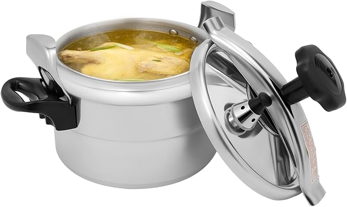 3.17Qt Stainless Steel Pressure Cooker Aluminum Explosion-Proof Pressure Cooker Family Small Mini Cooker for Cookware Pots and Pans, Kitchen