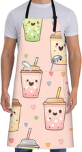Fun Space Adventure Apron for Women with Rocket and Planet,28x33in