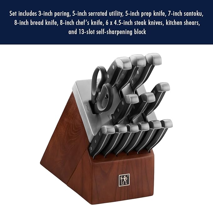 HENCKELS Statement Razor-Sharp 14-Piece Knife Set, German Engineered Knife Informed by over 100 Years of Mastery