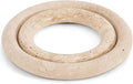 Marble Trivets for Dining Table Set of 2 Handmade Travertine Trivet for Hot Dishes, Plate, Hotpot and Dish Pan - Stone Pot Holders for Kitchen Countertop Decor