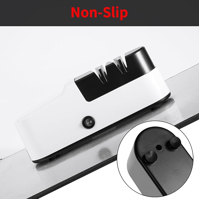 Electric Knife Sharpener for Kitchen Knives, Automatic Knife Sharpener Sharpening & Polishing, Electric Sharpeners Knife Tool Helps Repair, Restore, Polish Blades