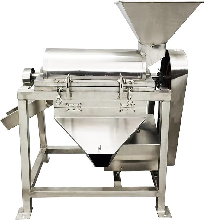 TECHTONGDA Commercial Vegetable Beating Machine Stainless Steel Fruit Beater 1100lb/h Industrial Fruit Vegetable Processor Three-phase 208V