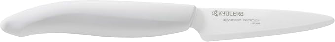 Kyocera Revolution 2-piece Ceramic Knife Gift Set, 5.5 inch Santoku and 3 inch Paring, White