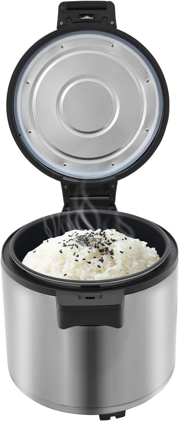 24Qt Commercial Rice Warmer, 105W Big Rice Warmer with Non-stick Inner Pot, Adjustable Temperature Portable Rice & Food Warming Bowl for Restaurant, Hotel(NOT Cooker)