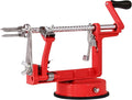 Apple Peeler, Slicer Corer Potato Peelers 3 In 1, Stainless Steel Heavy Duty with Suction Cup Base (Red)