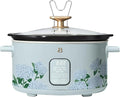Beautiful 6 Qt Programmable Slow Cooker with Touch Control, Digital Timer and Keep Warm Function – Large Electric pot Capacity Kitchen Appliance by Drew-Barrymore (Hydrangea Floral)