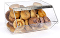 Clear Pastry Display Case for Bagels and Other Baked Goods, Clear, Stackable, with A Hinged Door