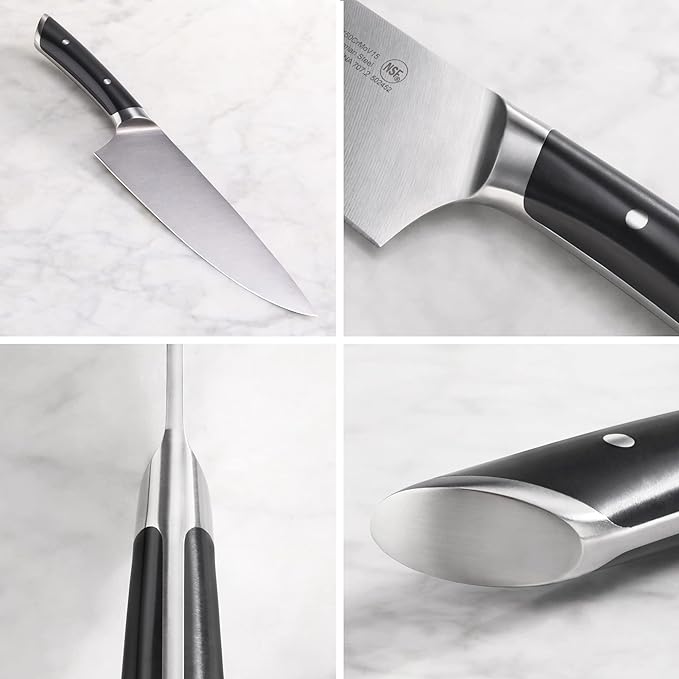Cangshan HELENA Series German Steel Forged Starter Knife Set (Black, 3-Piece)