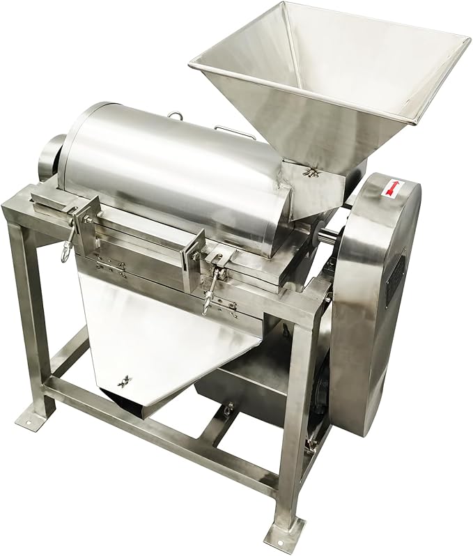 TECHTONGDA Commercial Vegetable Beating Machine Stainless Steel Fruit Beater 1100lb/h Industrial Fruit Vegetable Processor Three-phase 208V
