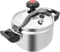 7L/7.4 Qt Pressure Cooker, 60Kpa High Pressure Stovetop Cooker with Double Handle, 201 Stainless Steel Pressure Canner for Stewing, Boiling & Steaming Meals