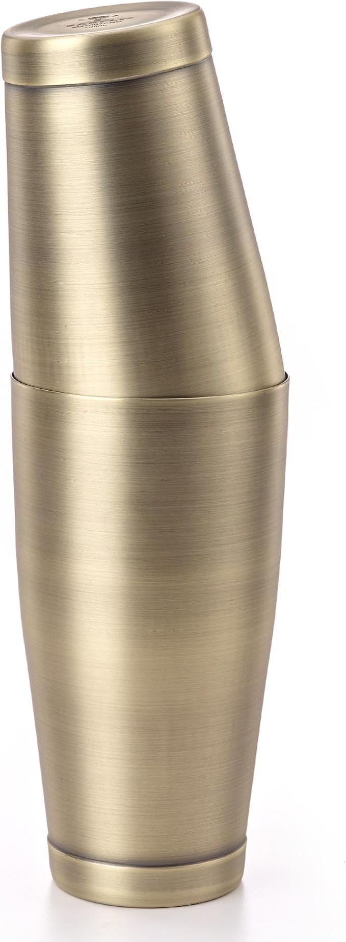 Barfly Cocktail Shaker Tin Set (18 oz and 28 oz), Antique Gold