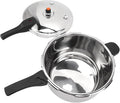 Stainless Steel Pressure Cooker, Fast Cooking Pot with Safety Valve, Multifunctional Design, Intelligent , Universal for Induction Cooktops and Stoves, Comfortable (2L)
