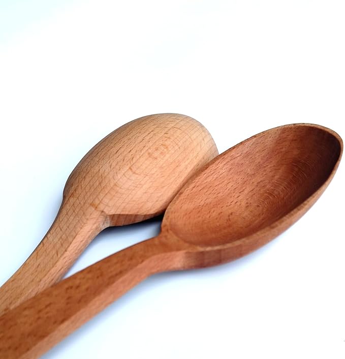 3 Large Wooden Spoons: 18" Paddle, 18" and 14" Spoons with a Scoop Bundle. Heavy Duty Long Wooden Spoons For Cooking In Big Pots - Brewing, Canning, Crawfish Boil, Stirring & Mixing.