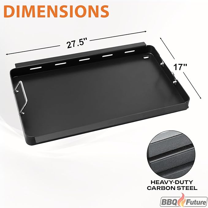 Full Size Griddle Insert with Spatula Set for Charbroil TRU Infrared 4 Burner 463242715 463255020 463242716 463257520 463276016 466242715, Flat Top for Charbroil Grill Replacement Parts G533-0009-W1