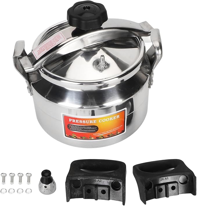 FOSA Aluminum Pressure Cooker, Home Pressure Cooker Aluminium Alloy Cookware Pressure Canner, Large Capacity Stovetop Pressure Cooker Rice Grain Pressure Cooker, 5L