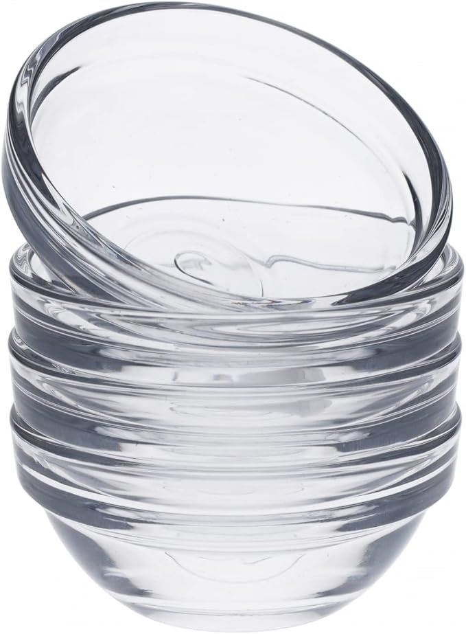 Beille 3.5 Inch Cooking Baking Supplies Glass Pinch Bowl Ramekins, 4pc