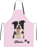 Custom Face Apron for Men Women, Personalized Photo Apron with Pockets, Customized Kitchen Aprons