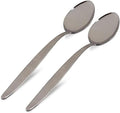 XL-12 inchs Chef Kunz Spoon Set | Pack of 2 | Premium Food-Grade 18/10 Stainless Steel | Large Cooking Serving Spoon | Chef Spoons with Ergonomic Long Handle