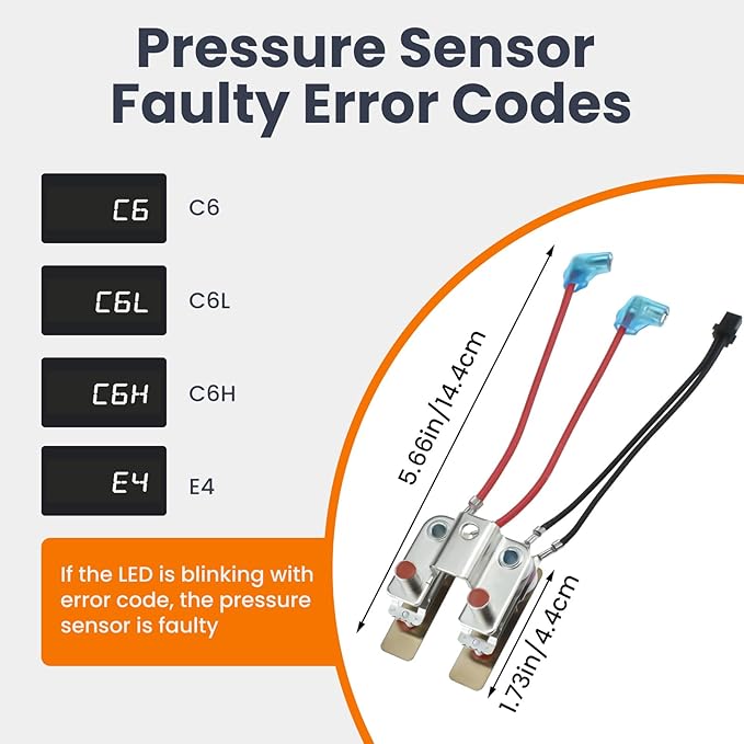 2 Pcs Pressure Sensor for in-stant Pot, Pressure Cooker Sensor or Switch Compatible with in-stant Cuisi-Nart Farber-Ware Gour-mia