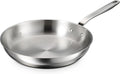 Tramontina Tempo Tri-Ply Base Stainless Steel 12-Inch Large Frying Pan, Induction-Ready Skillet, Oven-Safe, Dishwasher-Safe