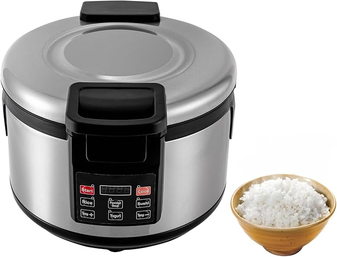 20qt/19L Commercial Rice Warmer, 110W Electric Adjustable Temperature Soup Warmers Non-Stick Pot Sushi Rice Warmer for Restaurant Party Family, Warm Function Only, NOT Cooker