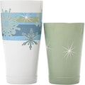Barfly Holiday Snowflakes Cocktail Shaker Tin Set