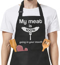 SANDJEST Funny Apron for Dad - Birthday Father’s Day Cooking Grilling Gifts for Mens