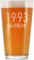 Bevvee Vintage 1993 Pint Glass for Beer - 32nd Birthday Gifts for Men or Women Turning 32 - Fun Bday Party Decor - 16 oz