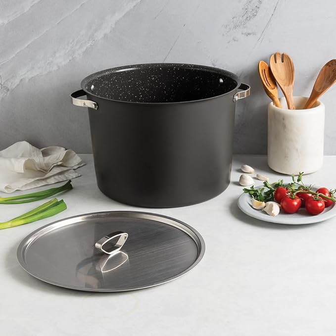 Nordic Ware Verde Ceramic Nonstick 20 Quart Stockpot with Lid