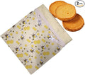 Reusable Beeswax Bread Bags for Homemade Bread Sourdough Loaf 17in x12.9in Large Beeswax Storage Bags farmhouse bread box Cotton Linen Bag 2 Pack Portable Bread Containers(Bees)