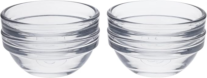 Beille Cooking 3 Inch Baking Supplies Small Glass Pinch Bowl Kitchen Essential, 12pc