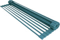 Over-The-Sink Dish Drying Rack - Roll Up Dish Drying Rack, Perfect for Cleaning & Drying Plates, Cups, Pots, Pan and Produce (Turquoise)