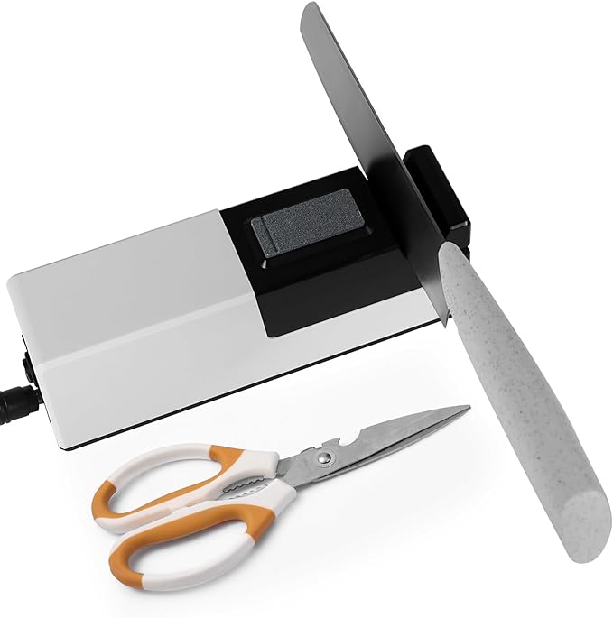 Electric Knife Sharpener for Kitchen Knives, Automatic Knife Sharpener Sharpening & Polishing, Electric Sharpeners Knife Tool Helps Repair, Restore, Polish Blades