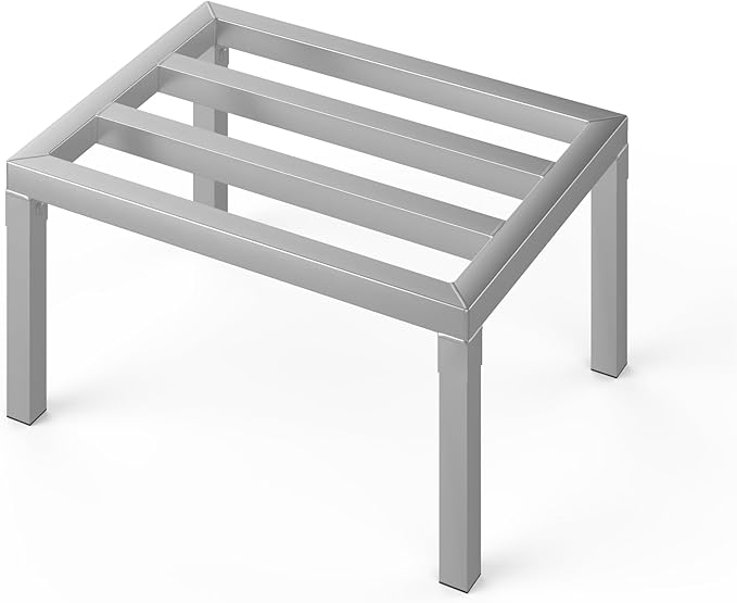 Aluminum Dunnage Rack | Storage in Restaurant, Kitchens and Garages and More! (24" Long x 18" Wide | Height: 12" Off The Floor)