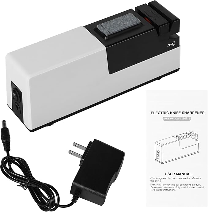 Electric Knife Sharpener for Kitchen Knives, Automatic Knife Sharpener Sharpening & Polishing, Electric Sharpeners Knife Tool Helps Repair, Restore, Polish Blades