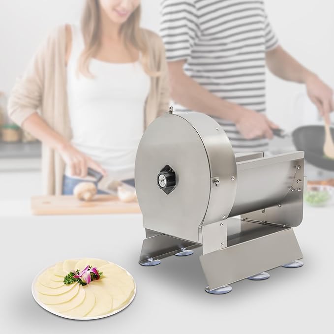 Electric Vegetable Slicer 2 IN 1 Manual Electric Slicer Machine 0-12mm Thickness Adjustable Commercial Cabbage Shredder Machine Cucumber Slicer Electric 0nion Slicer Apple Cutter Slicer