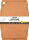 Kikcoin Wood Cutting Board, Cutting Boards for Kitchen Dishwasher Safe Non-slip Chopping Board with Juice Groove, Wood Fiber Composite Cutting Board with Hanging Hole, 17.3"*12.8"