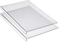 2 Cutting Board with Lip Edge – Clear Acrylic – Non-Slip – 12” x 16” – Countertop Protector for Chopping and Cutting Food