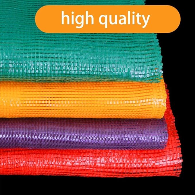 50pcs Produce Storage Mesh Bags Extra Large Reusable Vegetable Storage Bags Sacks 21'' x 32'' Holds up to 50 Lbs Vegetable Storage Bags for Garden Produce Citrus Potato Onion Storage