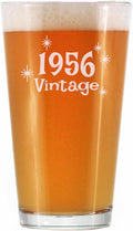 Vintage 1956 Pint Glass for Beer - 69th Birthday Gifts for Men or Women Turning 69 - Fun Bday Party Decor - 16 oz