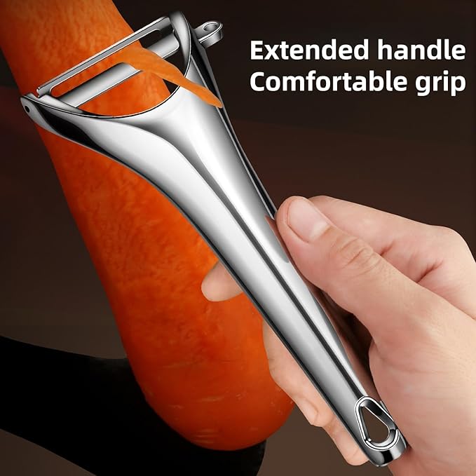 Y-Shaped Vegetable Peeler，Silver Rotary peeler/Easy Peeler/Suitable for Apples, Potatoes, Carrots, Cucumbers, Cabbage and Various Fruits.