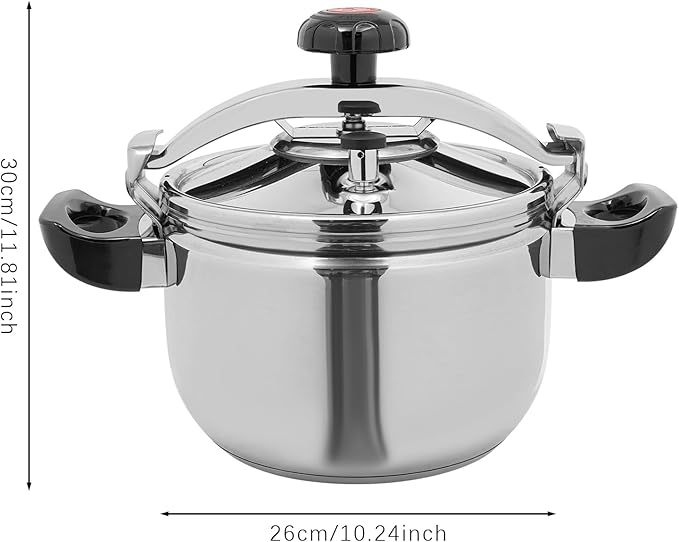 Pressure Cooker Stainless Steel, Commercial Stove Top Pressure Cooker Pot Used for Pressure Foodie or Steaming Instant Fast Cooking Pot