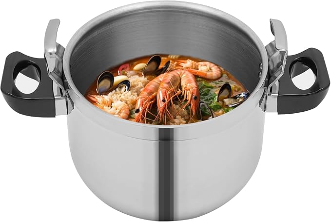 Pressure Cooker Stainless Steel, Commercial Stove Top Pressure Cooker Pot Used for Pressure Foodie or Steaming Instant Fast Cooking Pot